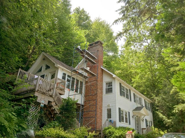 Furnace or burner flue repairs